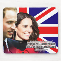 William et Kate Mousepad l'épousant royal Tapis De Souris