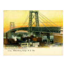 Williamsburg Bridge, New York City, cru 1905 Carte Postale