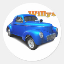 Willys Autocollant Rond