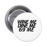 Wine je me dine badges avec agrafe