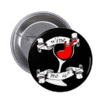 Wine je vers le haut du bouton pin's