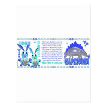 WordWaterRabbitCapricorn Carte Postale