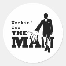 Workin pour l'homme adhésifs ronds
