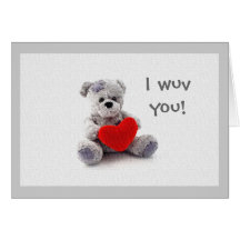 Wuv I vous ! Carte De Vœux