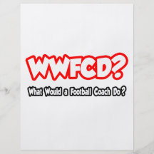 WWFCD… ce qui un entraîneur de football américain  Prospectus Personnalisés