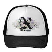 X initial casquette de camionneur
