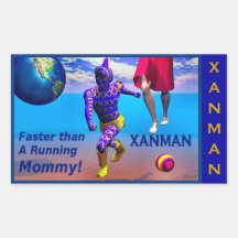 XANMAN~FASTER ! Autocollant