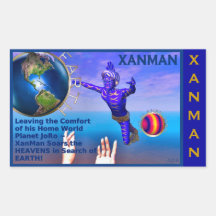 XANMAN~FLY ! Autocollant
