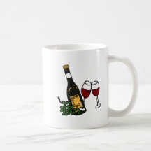 XX art de vin et en verre Tasse À Café
