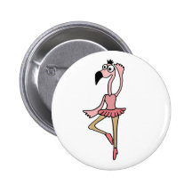 XX bande dessinée rose de danseuse de ballerine de Badges