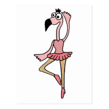 XX bande dessinée rose de danseuse de ballerine de Cartes Postales