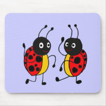XX coccinelles de danse Tapis De Souris