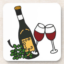 XX vin et conception d'art de raisins Dessous-de-verre