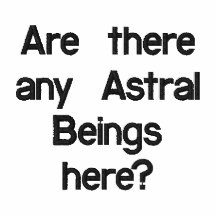 Y a-t-il des êtres astraux ici ? chemise brodée