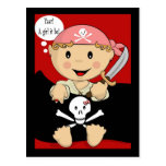 Yaarr ! Une fille il SOIT ! Carte postale