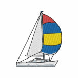 Yacht de navigation polo brodé