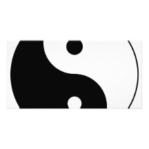 yang de yin cartes de vœux avec photo