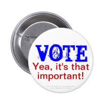 Yea de VOTE, il est celui important ! Badge Avec Épingle