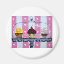 yea ! petits gâteaux ! magnets pour réfrigérateur