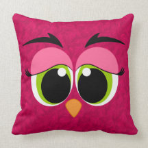 Yeux animaux mignons Girly Coussin