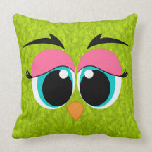 Yeux animaux mignons Girly Oreiller