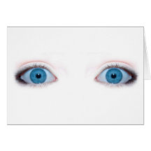 yeux bleus cartes de vœux
