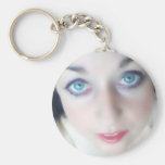 yeux bleus porte-clef