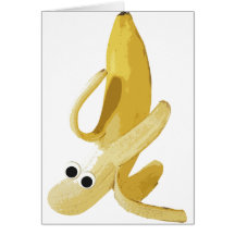 Yeux de banane carte de vœux