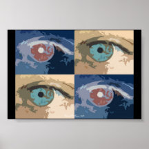 Yeux de Popart Poster