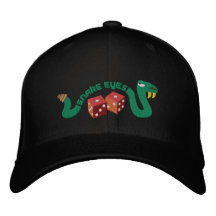 Yeux de serpent chapeau brodé
