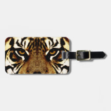 Yeux d'un tigre étiquettes à bagages