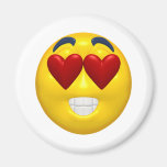 yeux en forme de coeur souriants aimants