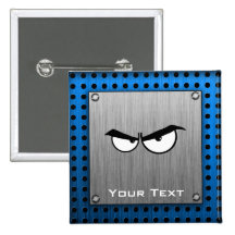 Yeux fâchés ; Métal-regard Badge