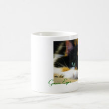 Yeux verts tasse
