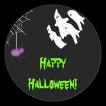 Yikes huent, Halloween heureux ! Autocollant autocollants
