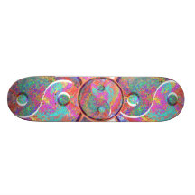 YIN CHANCEUX YANG YINYANG :  par Naveen Skateboards Cutomisables