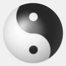 Yin et autocollant de Yang