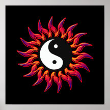 Yin flambant Yang Sun Poster