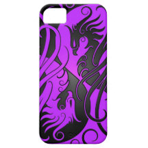 Yin pourpre et noir Yang Phoenix Coques iPhone 5 Case-Mate