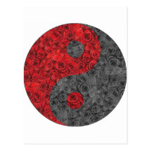 Yin rose Yang Cartes Postales