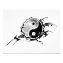 Yin tribal Yang Invitations Personnalisables