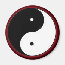 YIN YANG AIMANT POUR RÉFRIGÉRATEUR