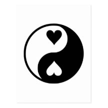 Yin Yang Carte Postale