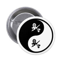 Yin Yang Kendo Badge Avec Épingle