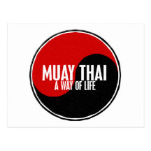 Yin Yang Muay 1 thaïlandais Cartes Postales