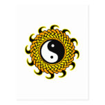 Yin Yang Sun tressé Carte Postale