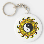 Yin Yang Sun tressé Porte-clé