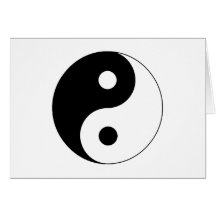 Ying Yang Carte De Vœux