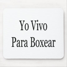 Yo Vivo Para Boxear Tapis De Souris