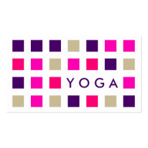 YOGA (carrés de mod) Cartes De Visite Professionnelles